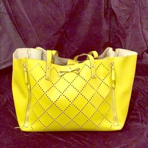 Designer Jessica Simpson yellow purse shoulder bag